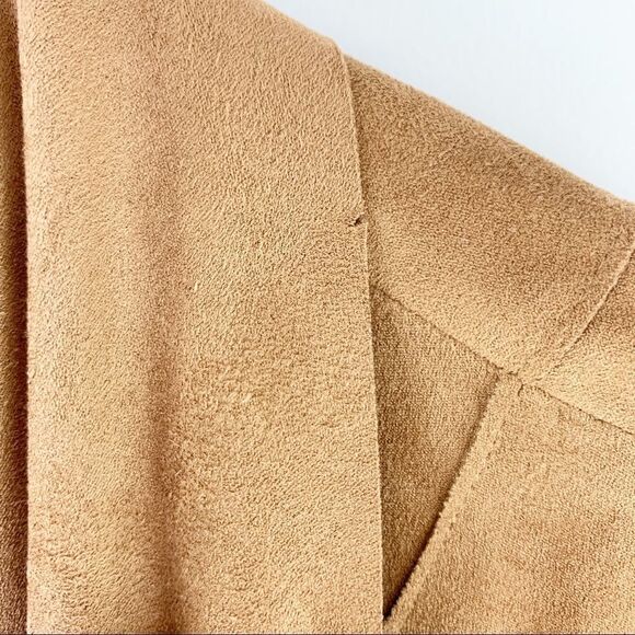 Bagatelle Tan Faux Suede Draped Jacket M - Picture 6 of 15